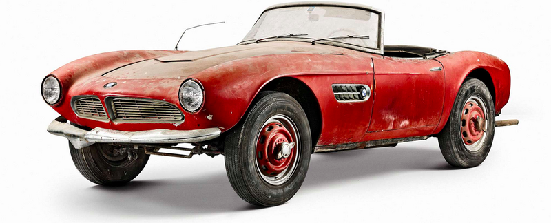 Here’s how the car looked before the restoration. Photo: BMW